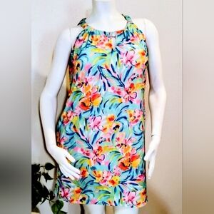 Tropical Floral Mini Dress